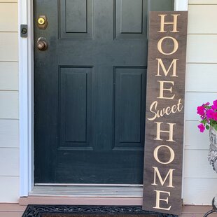 horizontal welcome sign for front porch