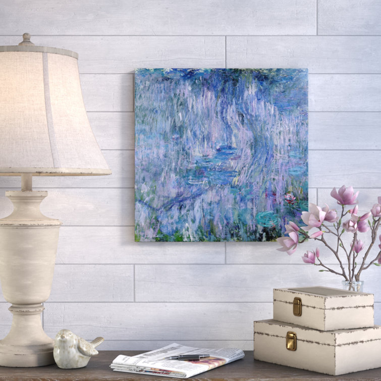 Vault W Artwork Waterlilies And Reflections Of A Willow Tree 1916 19 By Claude Monet Wrapped Canvas Print Reviews Wayfair