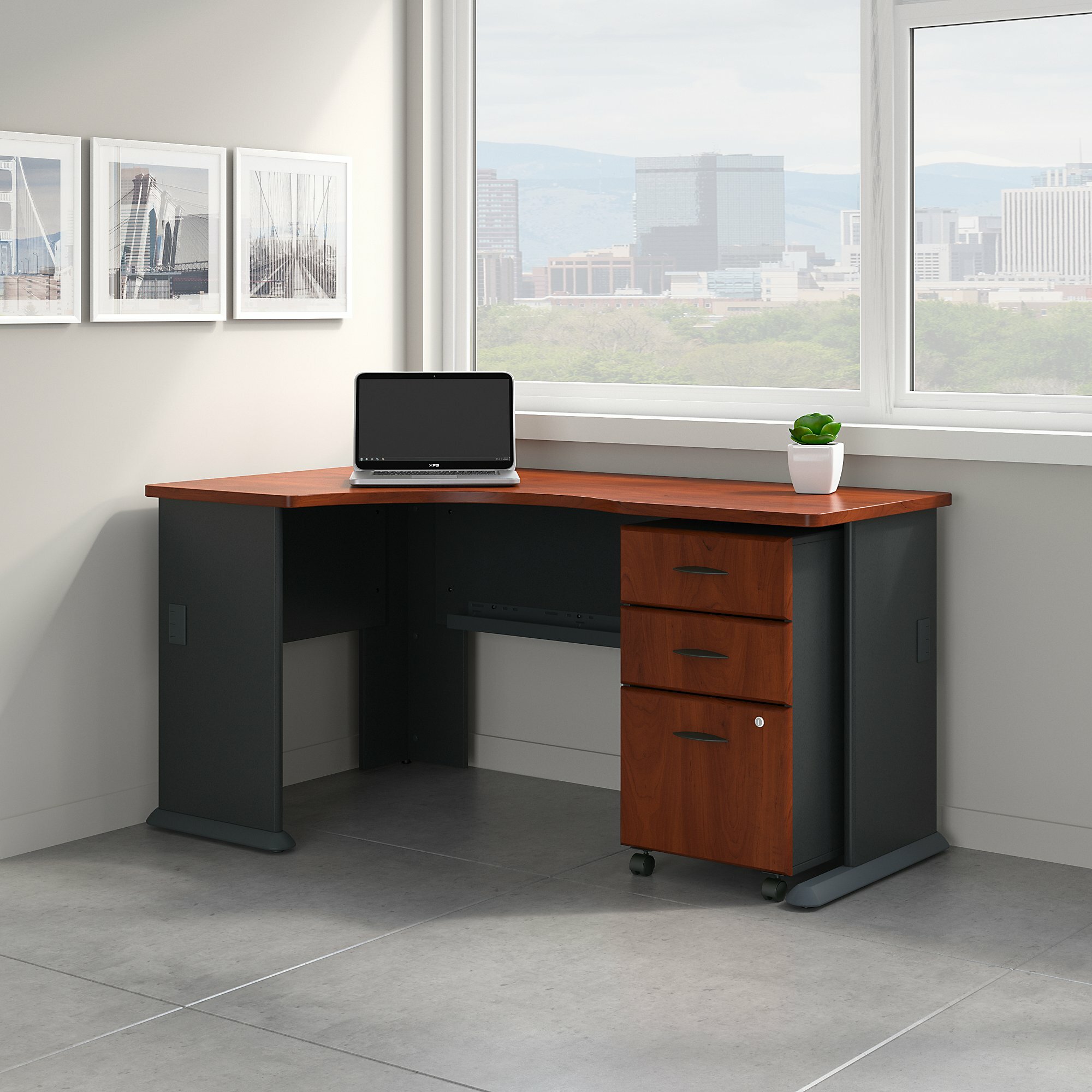 Bush Business Furniture Series A Left Corner L Shape Desk