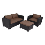 Prunedale Outdoor 3 Piece Sofa Seating Group With Cushions By Latitude Run Newshopfurnitures