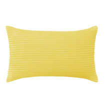 yellow striped throw pillows
