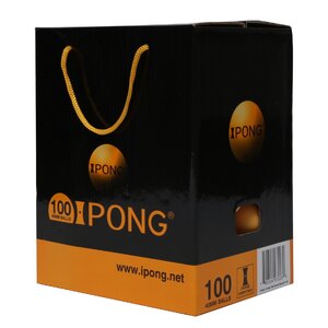 iPong Table Tennis Ball Set (100 Count, 2-Star Quality) - Orange (Set of 100)