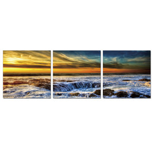 Sky and Beach 3 Piece Photographic Print Set