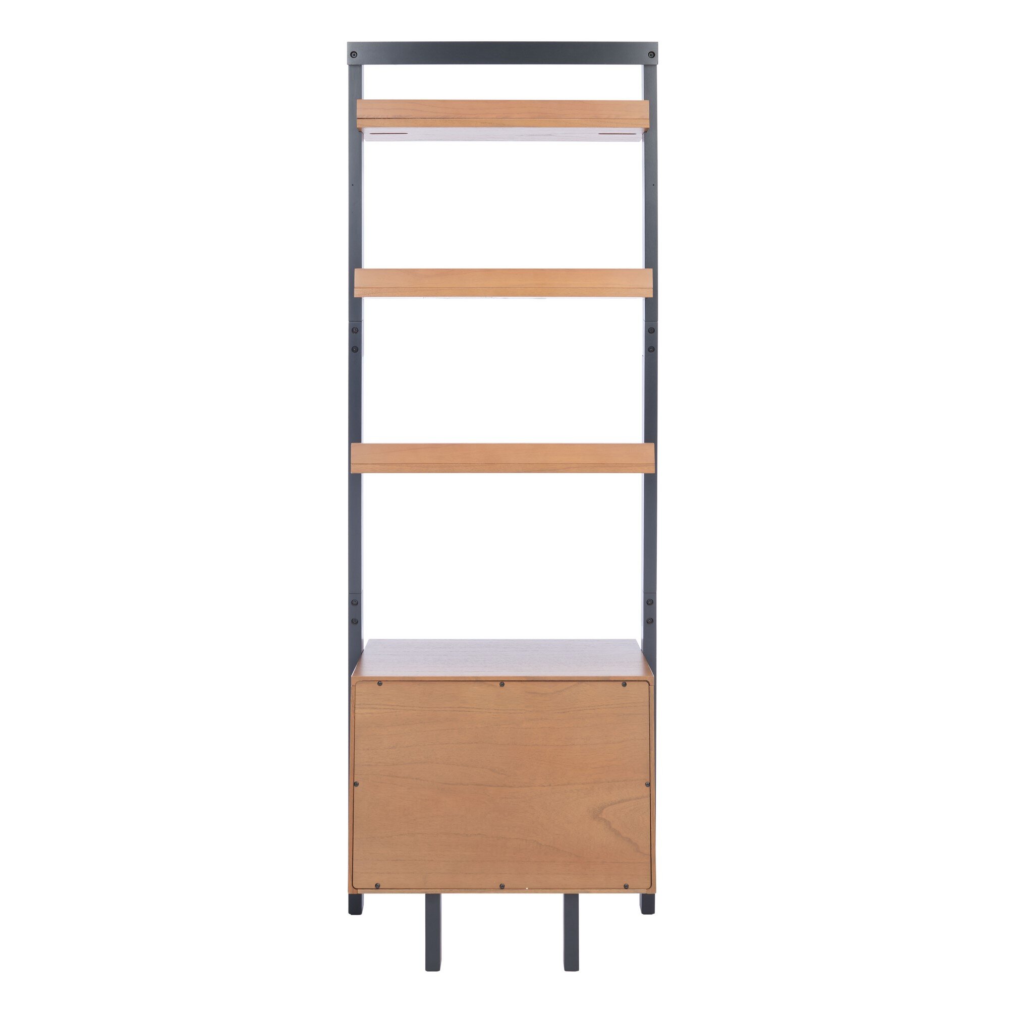 Dametrious 91 69 H X 25 W X 15 35 D Solid Wood Ladder Bookcase Allmodern