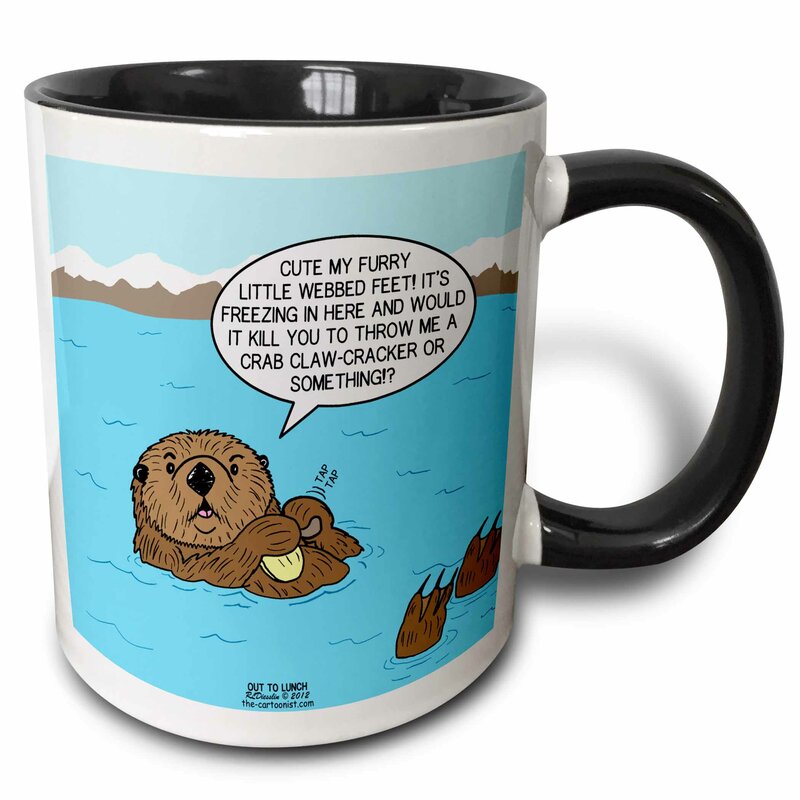 East Urban Home Sea Otter Sour Grapes Coffee Mug | Wayfair