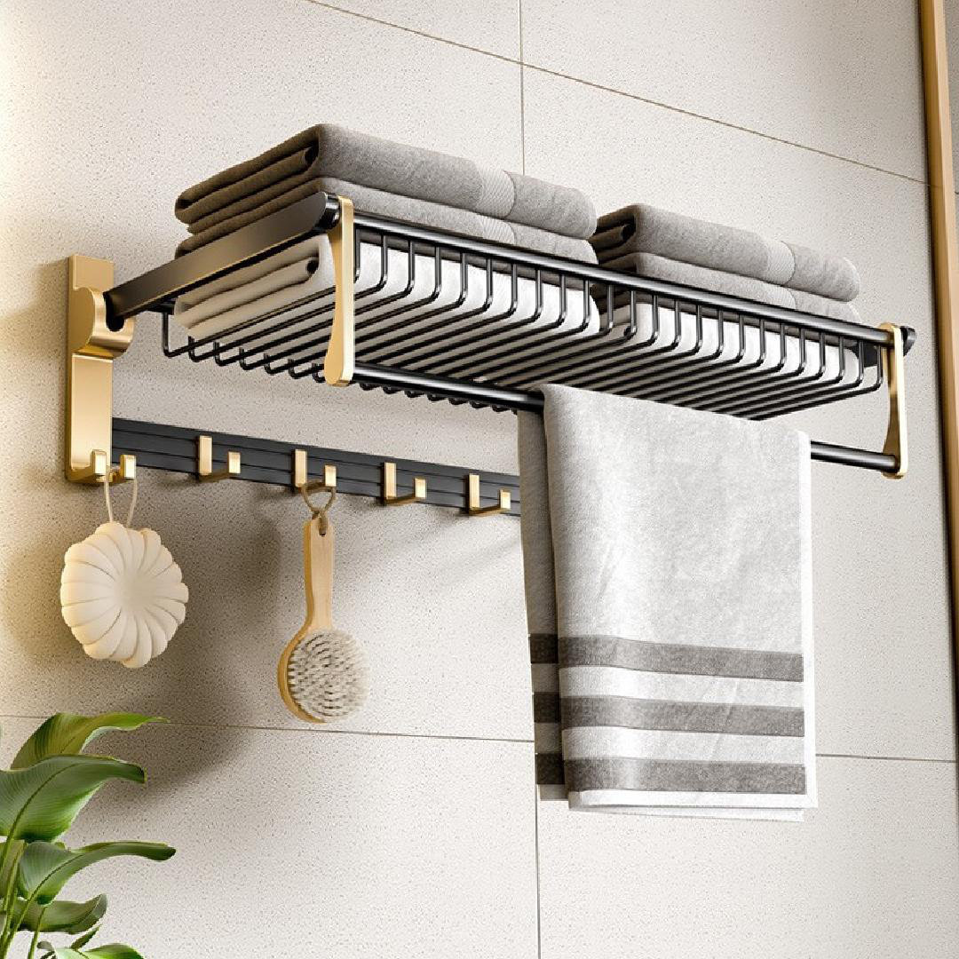 Everly Quinn PerforationFree Wall Mounted Towel Rack Wayfair