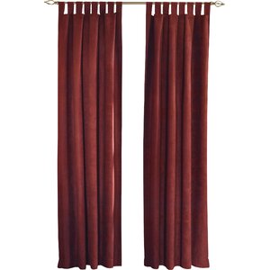 Middlebury Solid Semi-Sheer Tab top Single Curtain Panel