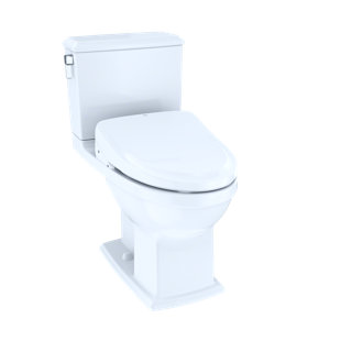 Go to store & view more images Toto Connelly Dual Flush Elongated Two-Piece Toilet with Ewater+