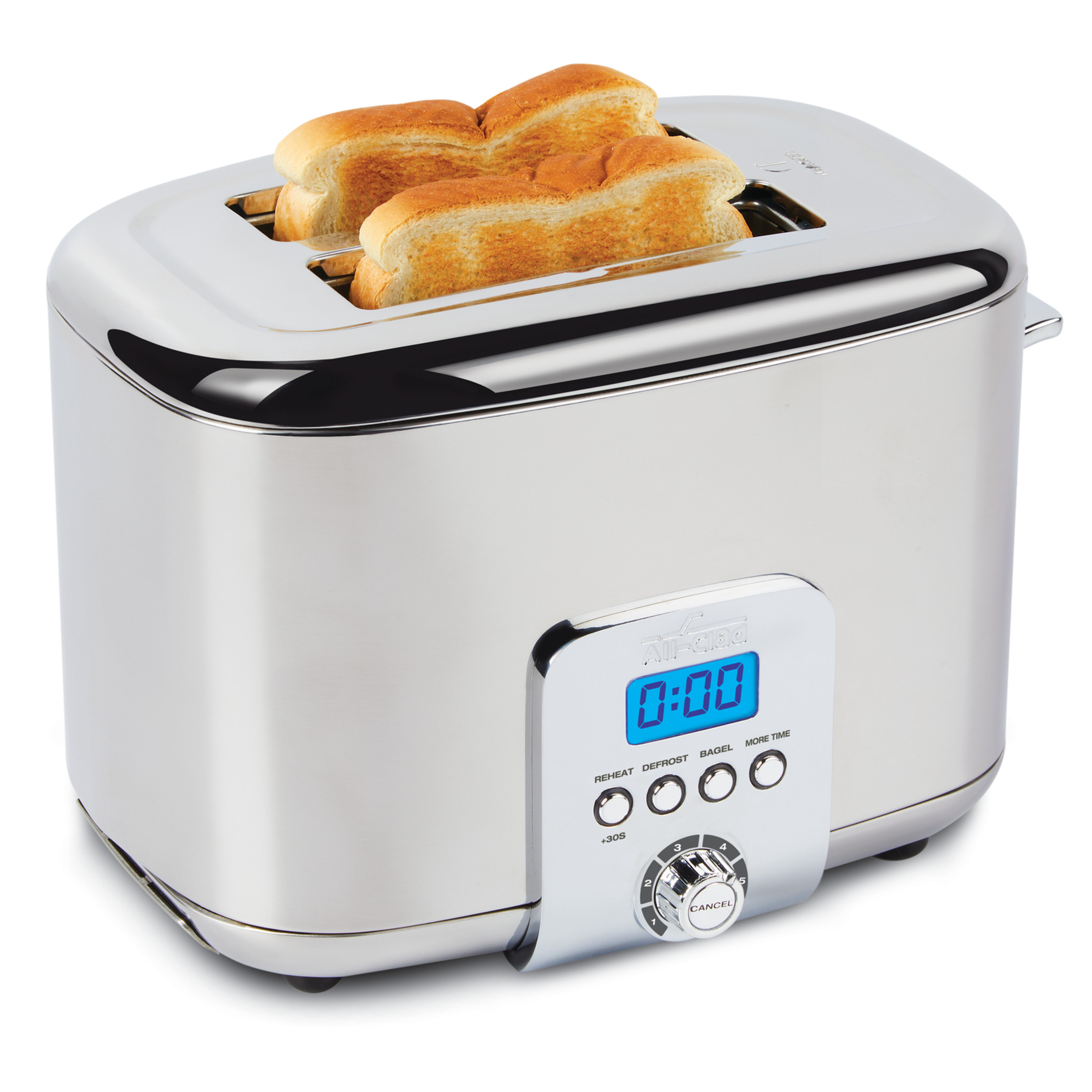 AllClad Electrics 2 Slice Digital Stainless Steel Toaster & Reviews