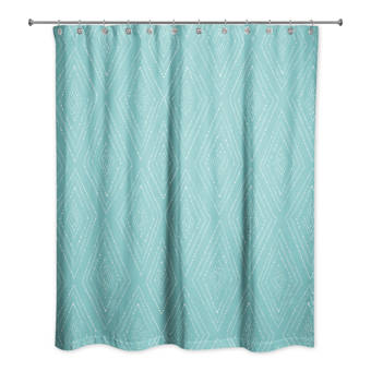 House Of Hampton Ketcham Chevron Single Shower Curtain Wayfair