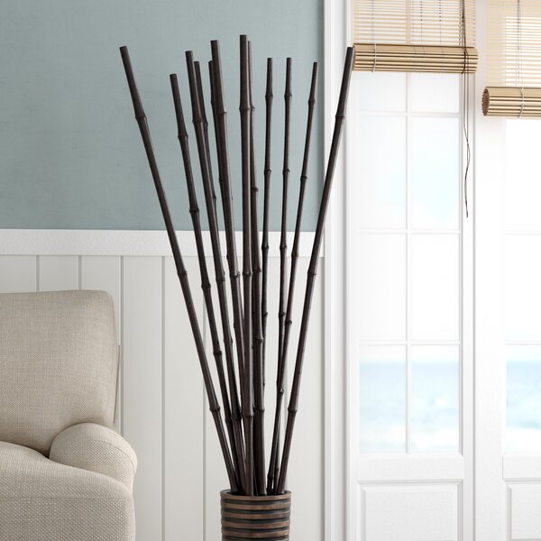 4 Large Lot of Moso Flame Cured Bamboo Poles-Indoor/Outdoor Decor 2.5"Diam. 