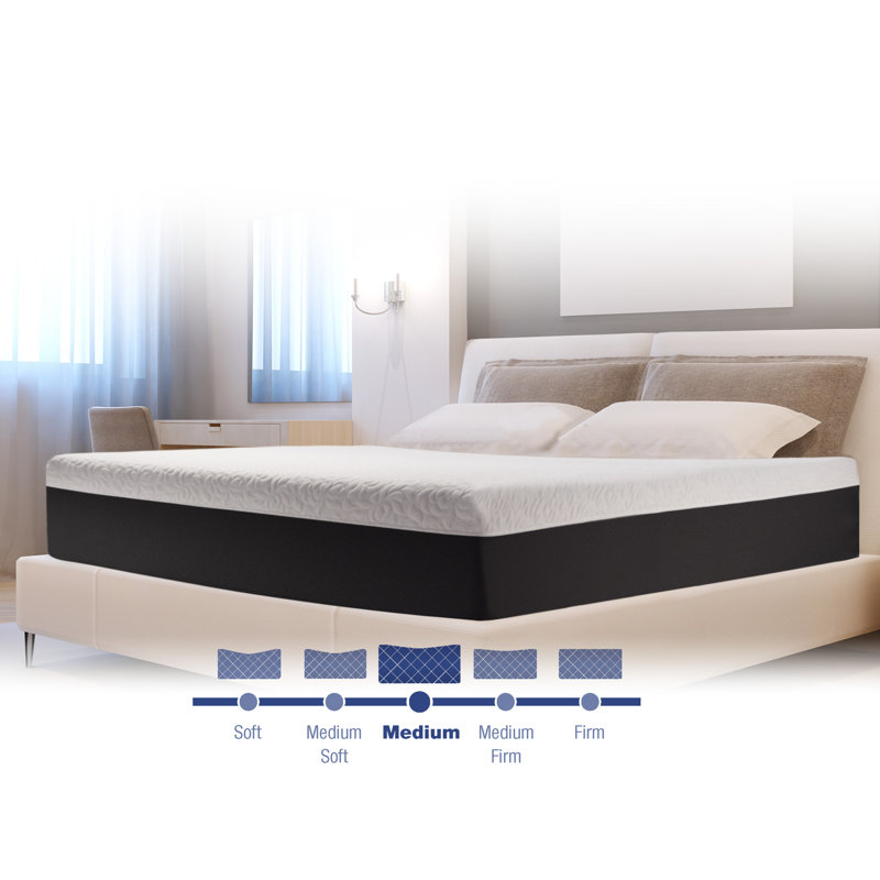 Alwyn Home Ridgewood Plush Support 12 Medium Memory Foam Mattress
