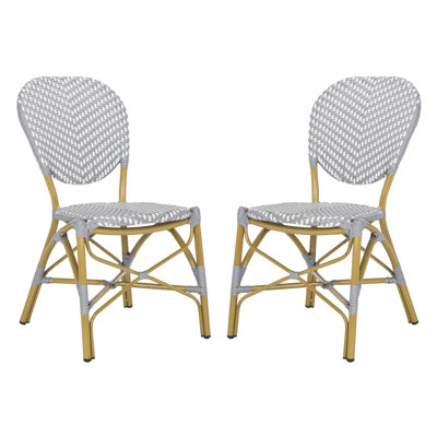Bungalow Rose Lintgen French Stacking Patio Dining Chair Color Stacking Patio Dining Chair