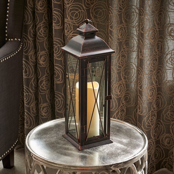 The Elsbeth Antique Brass Moroccan Style Candle Lantern & Bracket Stunning 