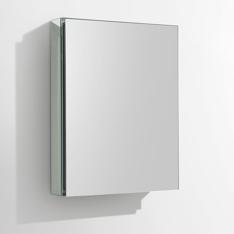 Fresca Recessed Or Surface Mount 1 Door Frameless Medicine Cabinet