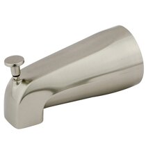 Brushed Nickel 1-Pack Bath Tub Spout with Diverter