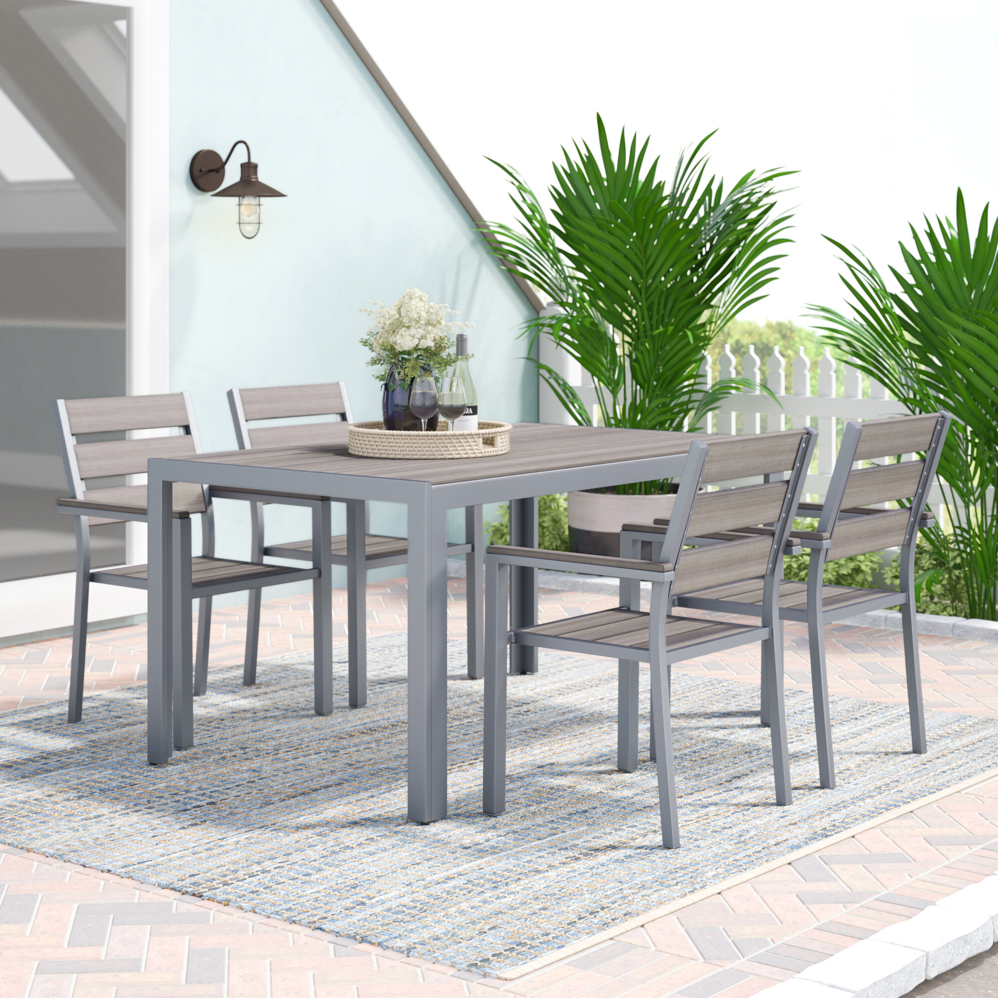 Beachcrest Home Allen 5 Piece Dining Set Reviews Wayfair Ca