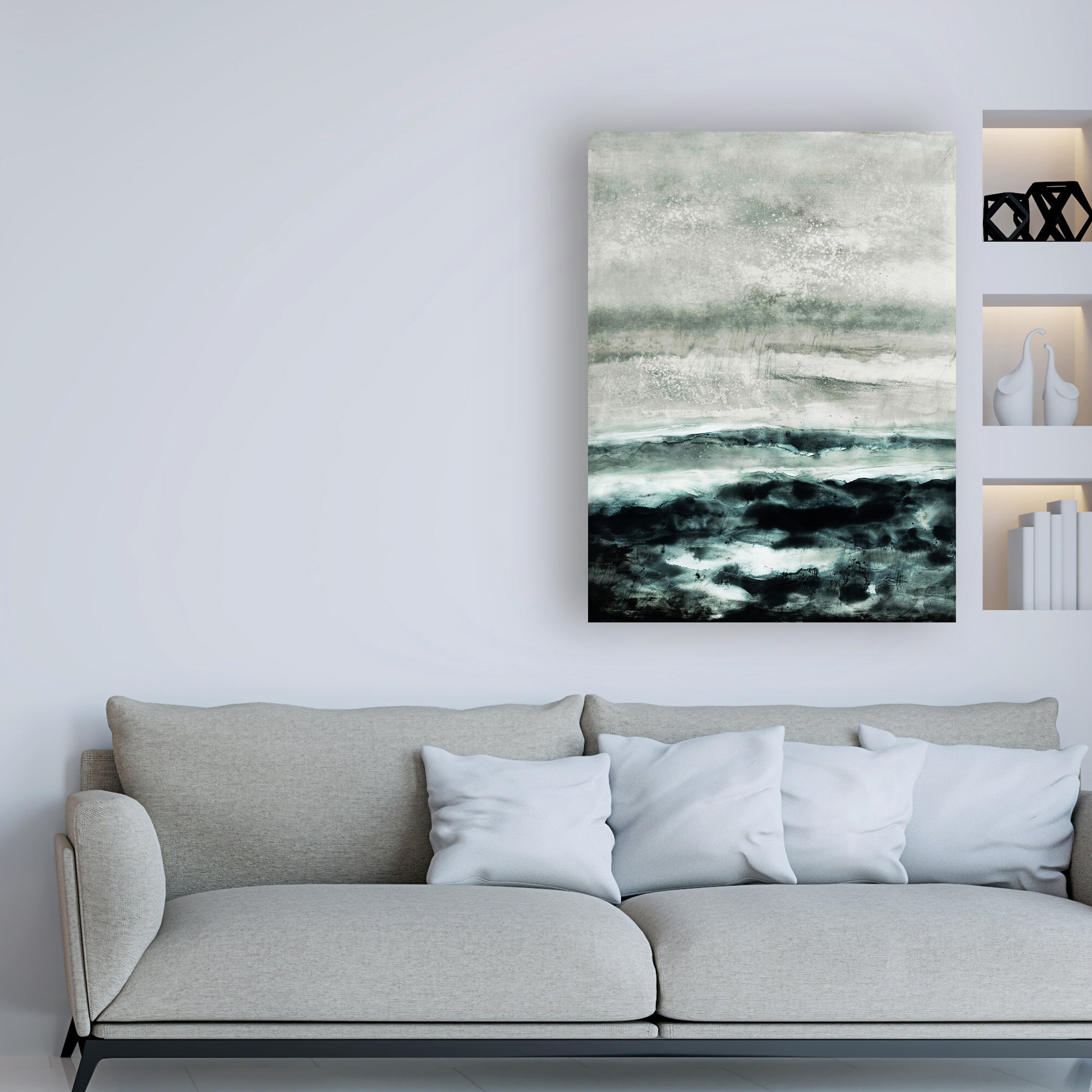 Highland Dunes Abstract Waterscape by Iris Lehnhard - Wrapped Canvas ...