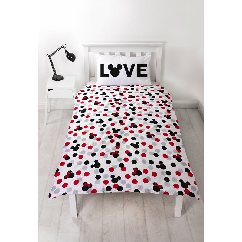 Mickey Mouse Friends Disney Mickey Minnie Duvet Cover Set