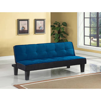 Serta Futons Twin 66 1 Tufted Back Convertible Sofa Reviews Wayfair