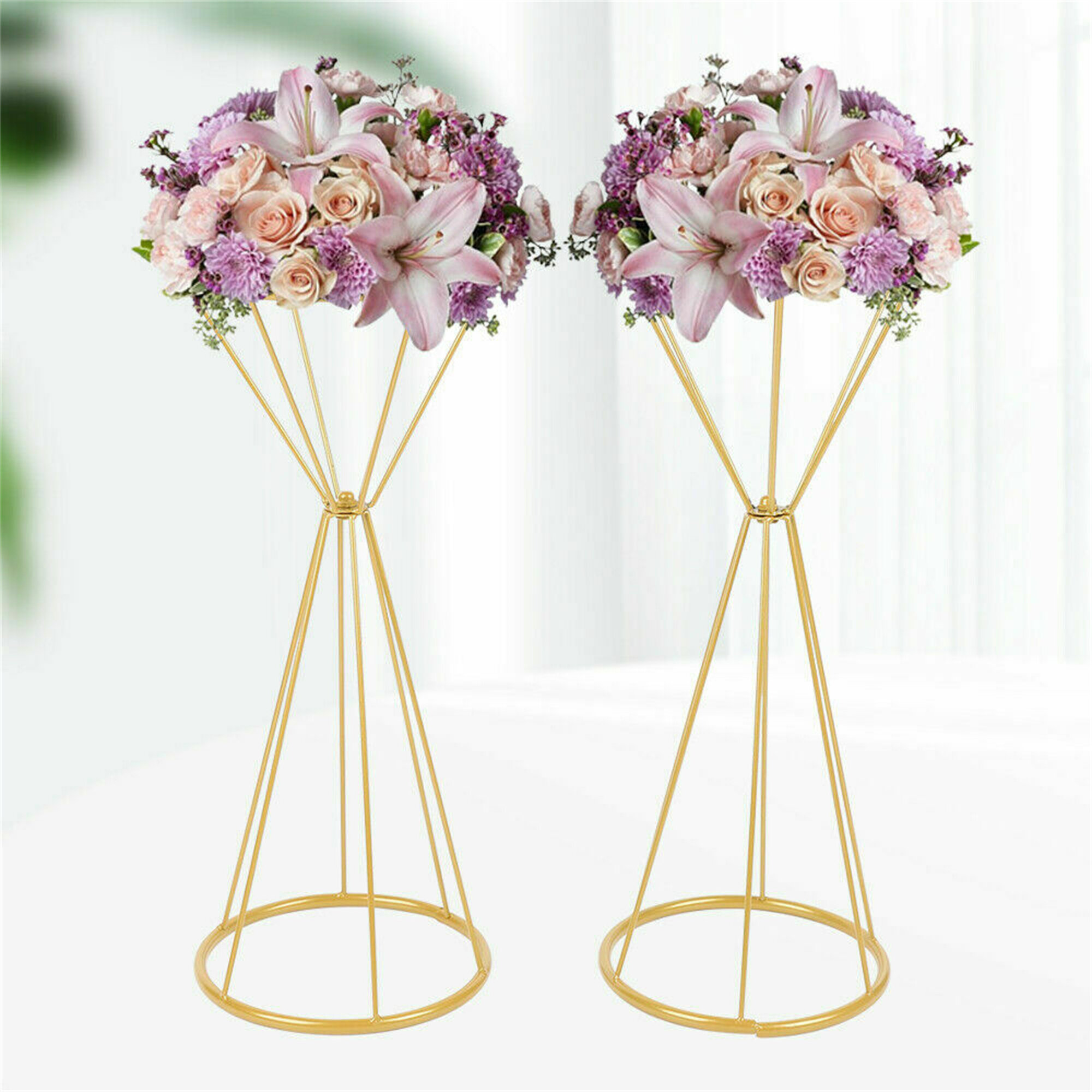 for My Bride Gold Versed Vases Flower Vase 