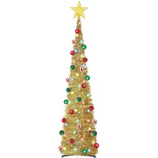 6.5Ft 2M Xmas Chunky Tinsel Foil Garland Christmas Tree Wedding Party Home Deco