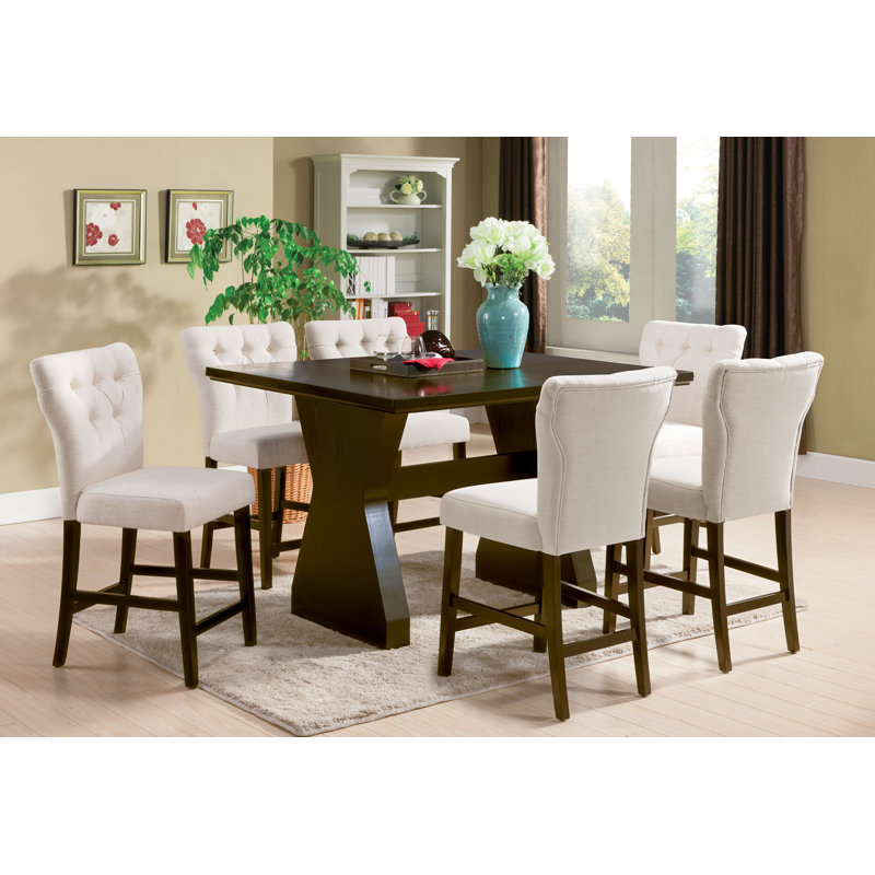 Red Barrel Studio Shoup 7 Piece Counter Height Dining Set Wayfair Shoup 7 Piece Counter Height Dining Set