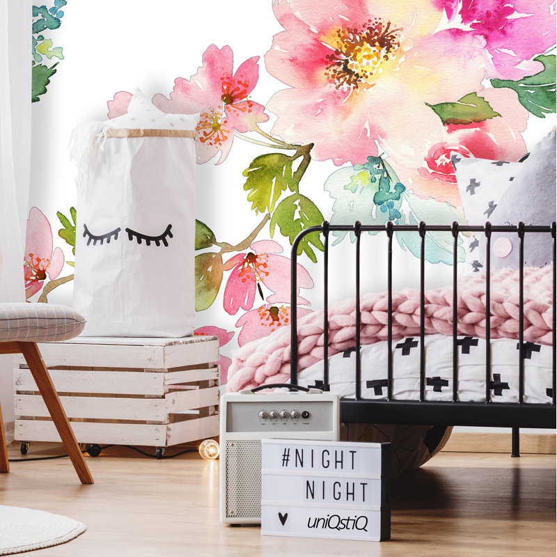 House Of Hampton Carney Removable Nursery Spring Floral 4 17 L X