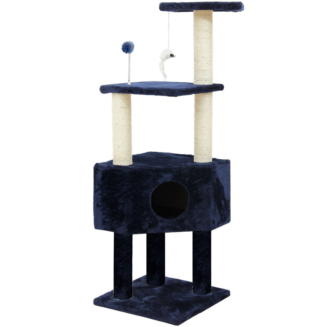 FurHaven Tiger Tough 47" Clubhouse Playground Cat Tree & Reviews Wayfair