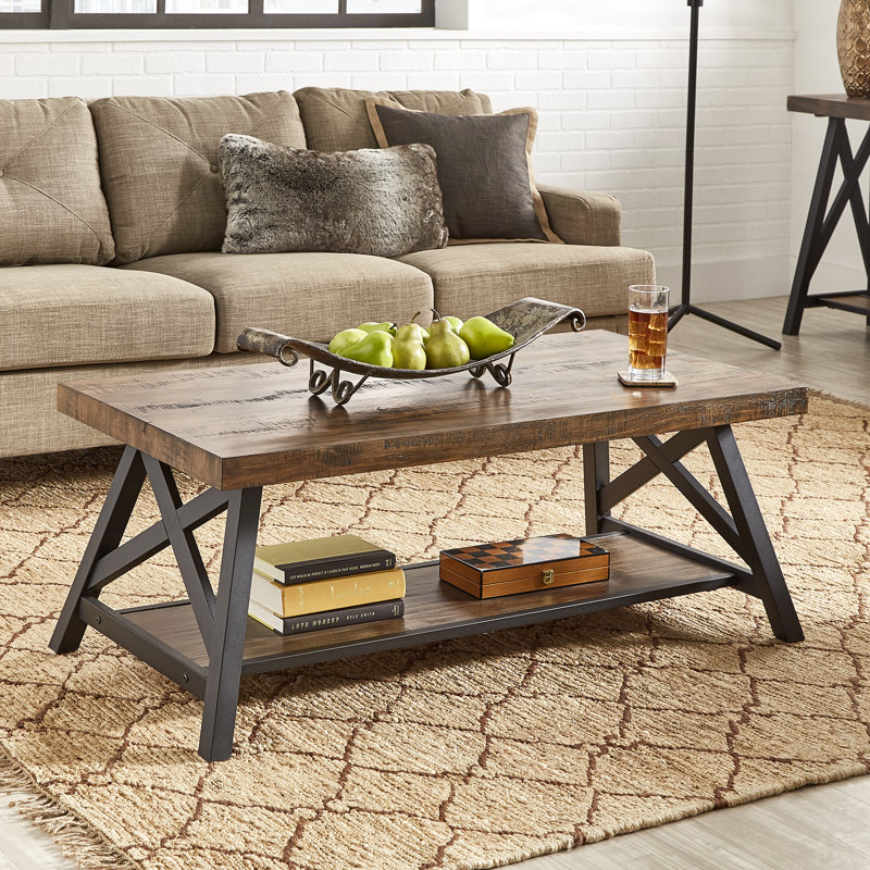 Laurel Foundry Modern Farmhouse Isakson Trestle Coffee Table Reviews Wayfair