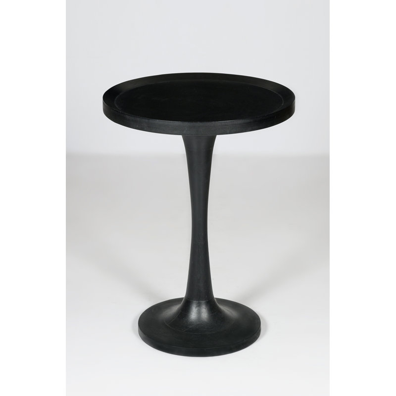 Gracie Oaks Timmons Solid Wood Pedestal Tray Top End Table Wayfair