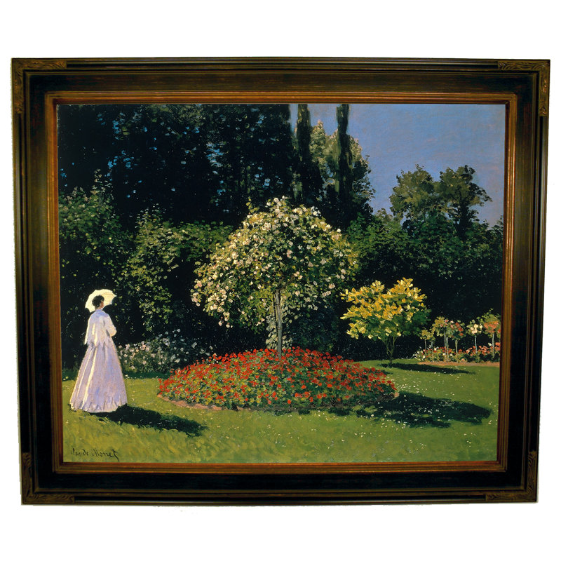 Historic Art Gallery Women In The Garden 2 By Claude Monet Framed Painting Print Wayfair