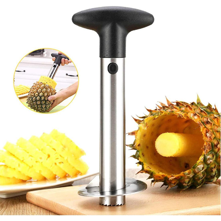 Quality Stainless Steel Fruit Pineapple Corer Slicer Peeler Cutter Kitchen Tool 