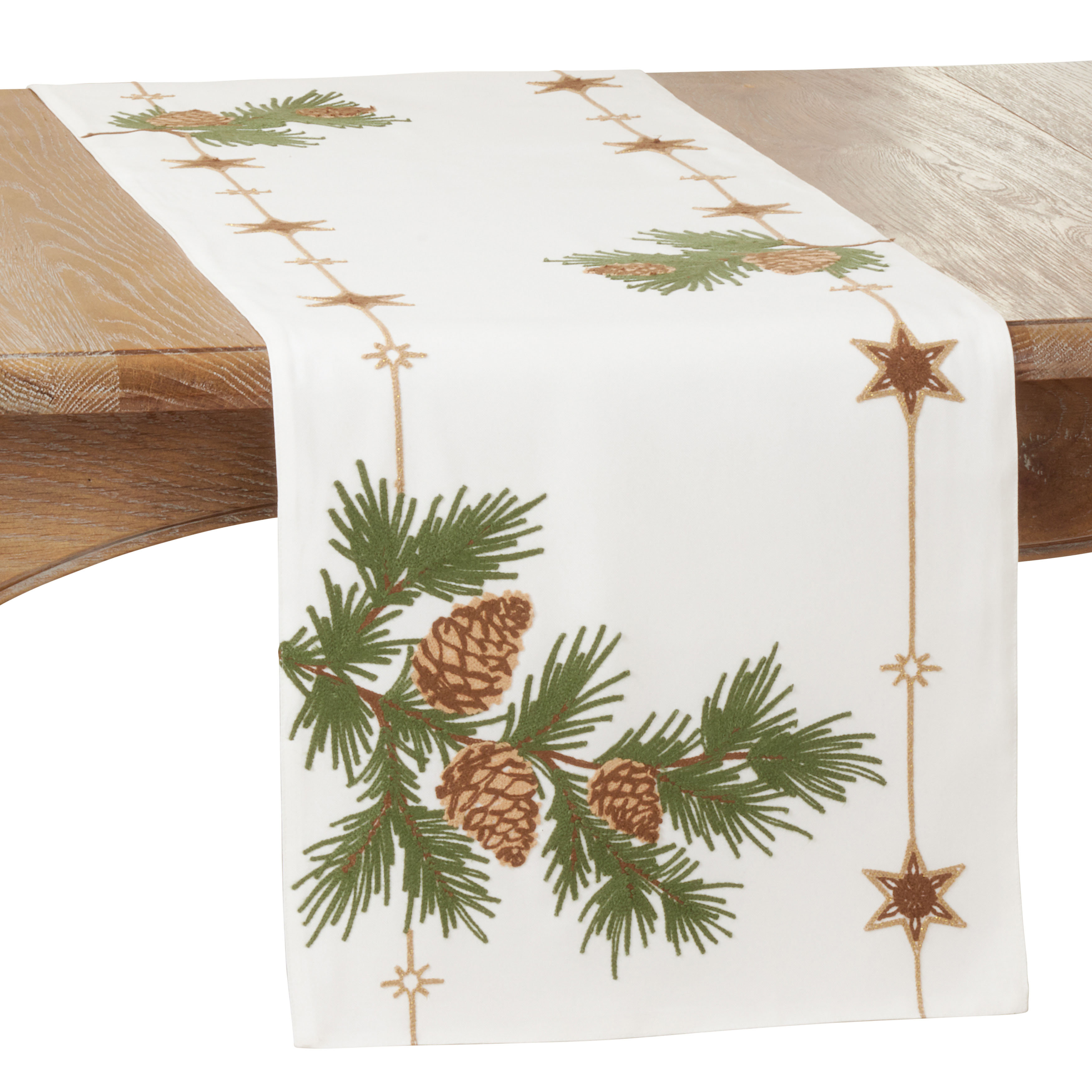 The Holiday Aisle Izumi Floral Christmas Table Runner Wayfair