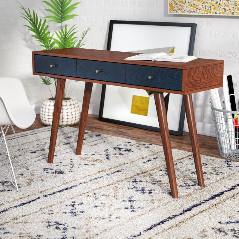 Langley Street Victor 3 Drawer Writing Desk Reviews Wayfair Victor 3 Drawer Writing Desk