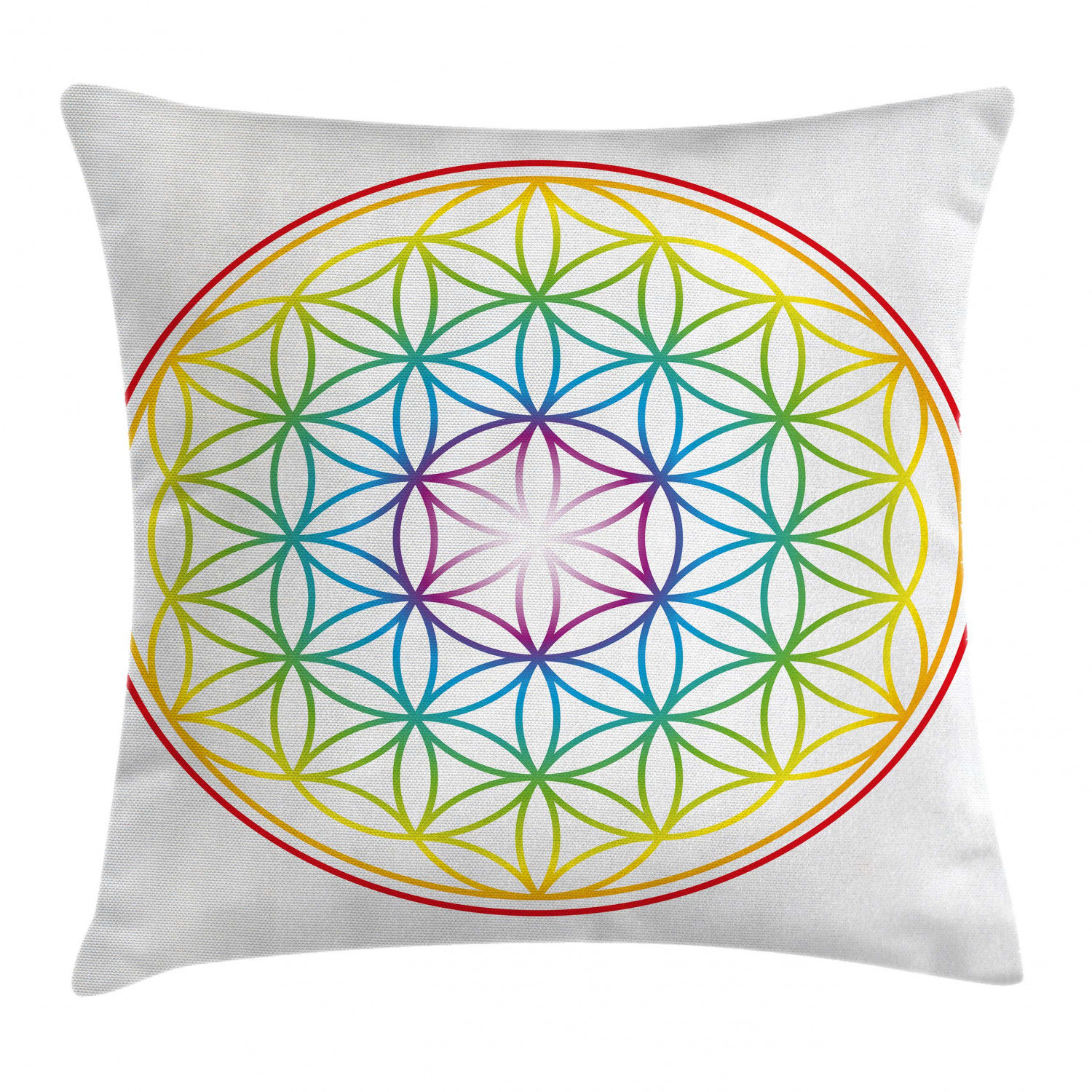 East Urban Home Flower Of Life Indoor Outdoor Geometric 40 Throw Pillow Cover Wayfair
