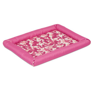 pink camo dog bed
