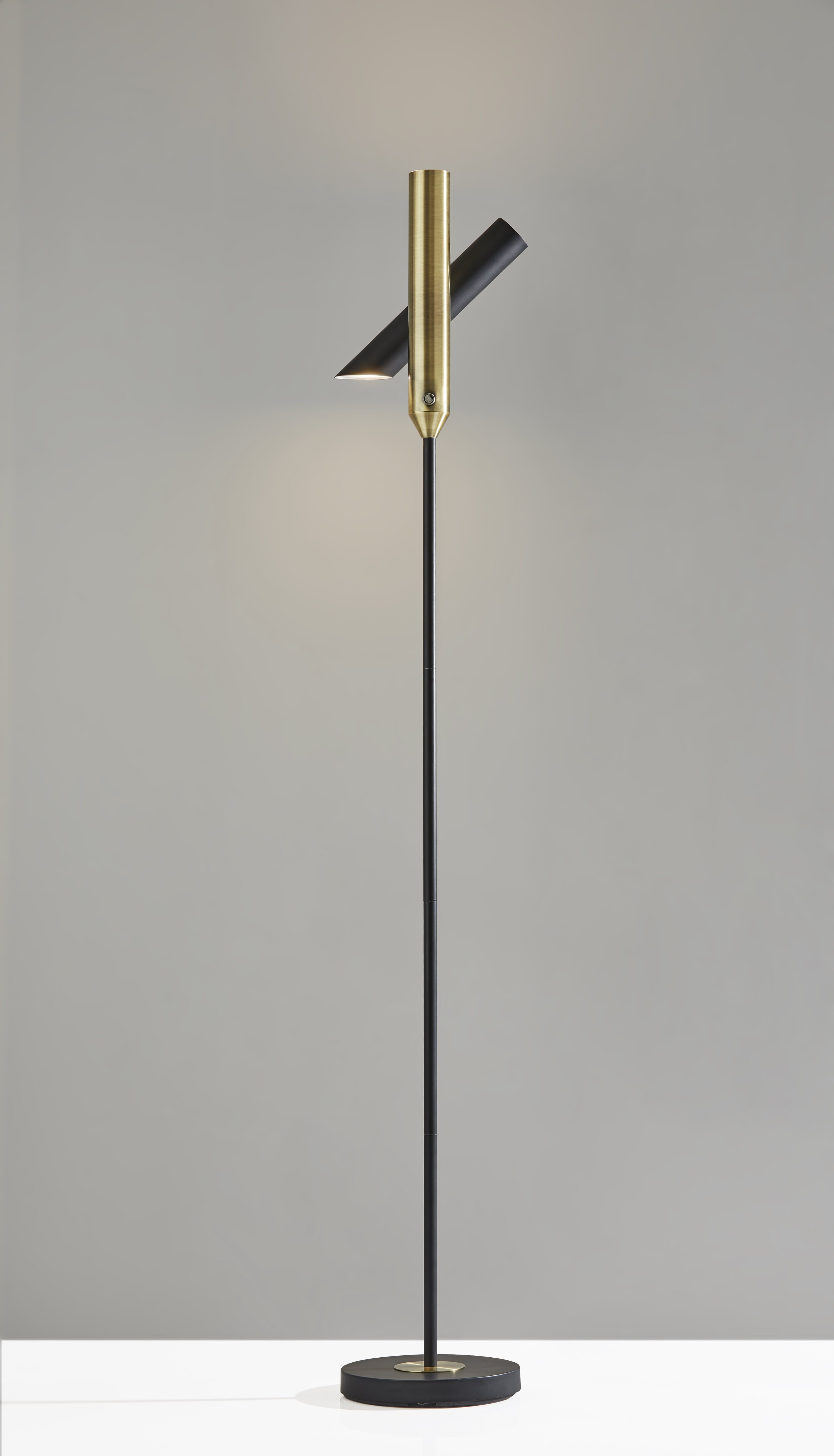 torchiere floor lamp with task light