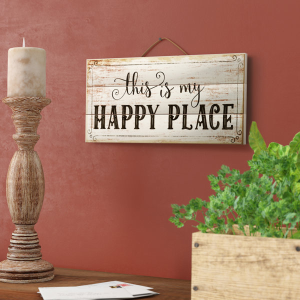 This is My Happy Place Metal Sign Vintage Style Embossed Sign