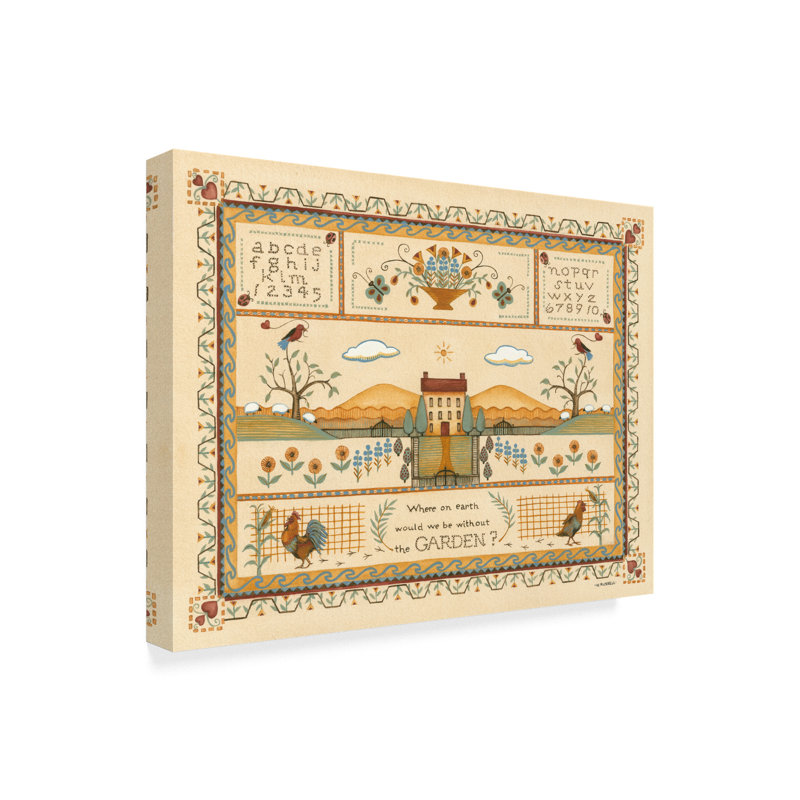 Charlton Home Garden Sampler I Acrylic Painting Print On Wrapped