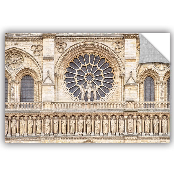 Ebern Designs Detail Of The Notre Dame Removable Wall Decal Wayfair
