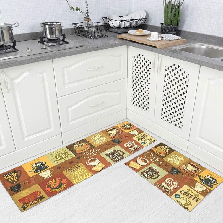 Kitchen Floor Carpet Runner Chef Pattern Mats Area Rugs Entrance Mat 40x120cm 