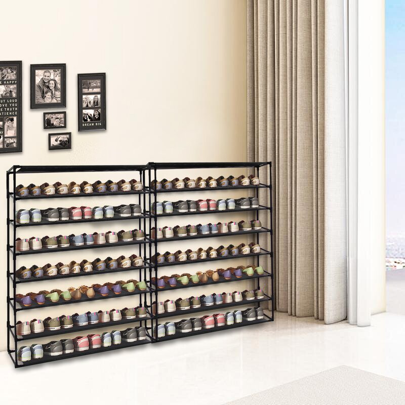 Rebrilliant 80 Pair Shoe Rack Reviews Wayfair