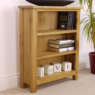 Medium Oak Bookcase Wayfair Co Uk Nebraska Oak 82cm Bookcase