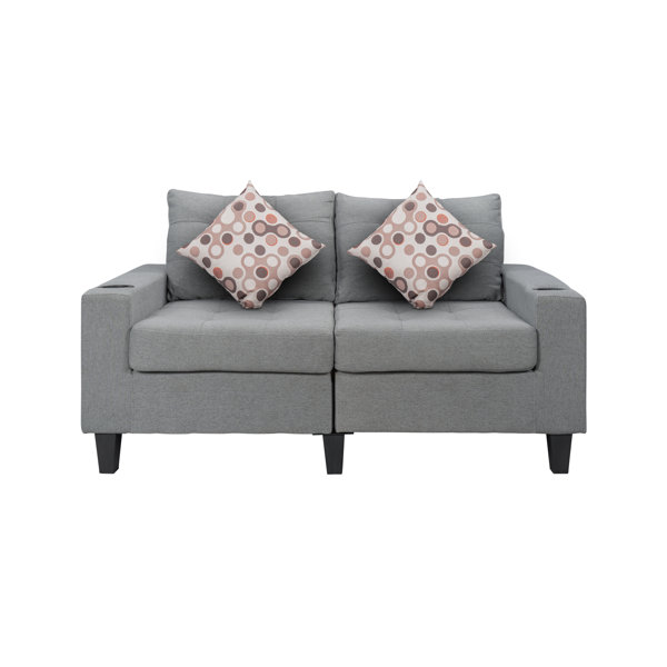 bed chair pillow with cup holder