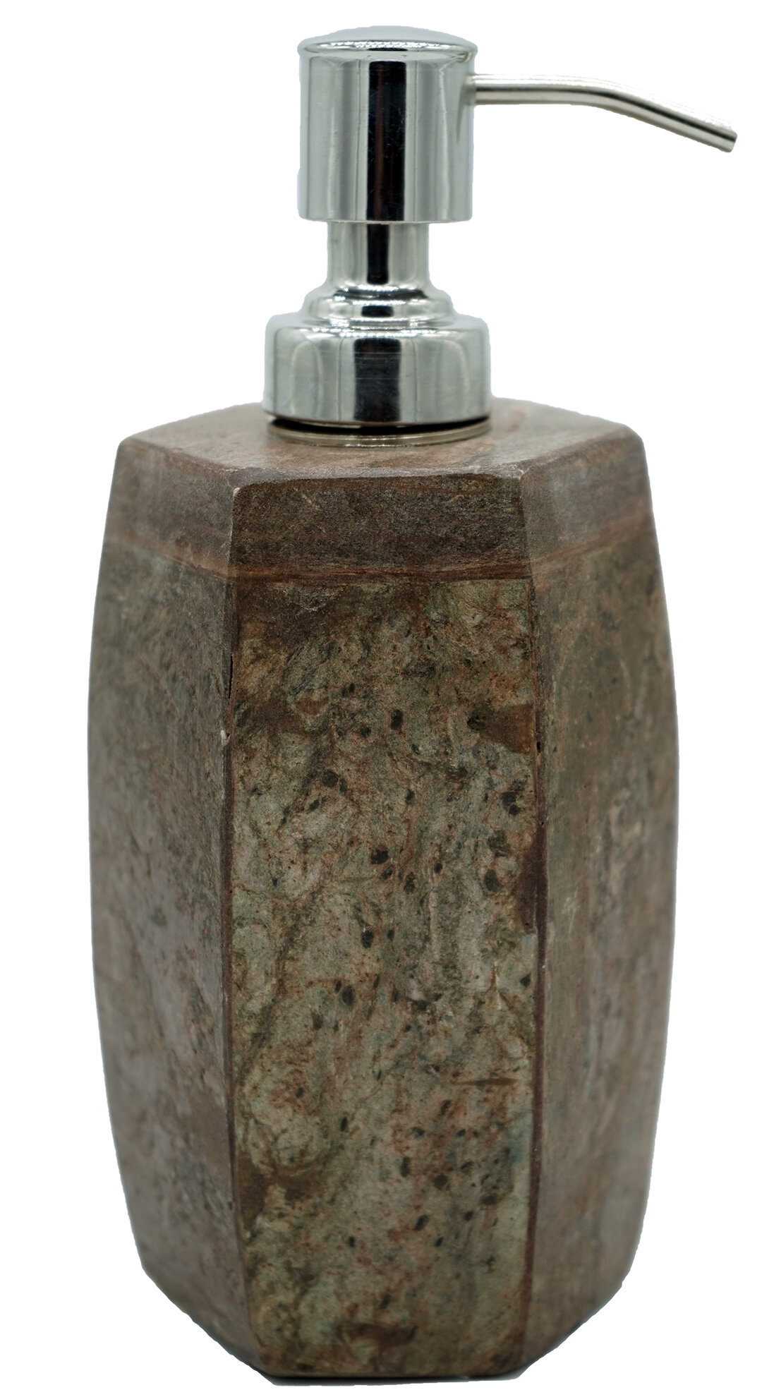 brown soap dispenser