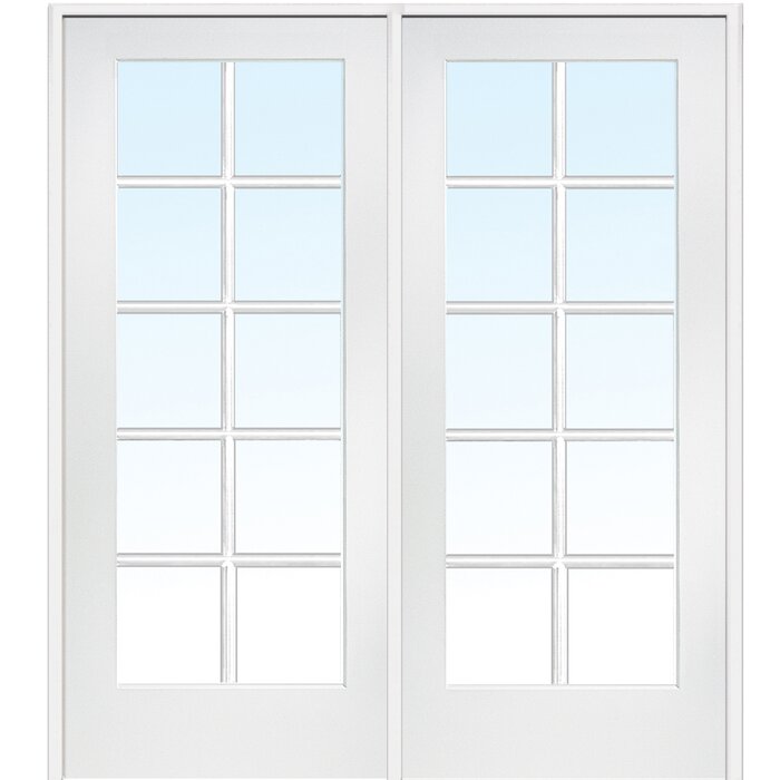 Glass French Doors With Installation Hardware Kit