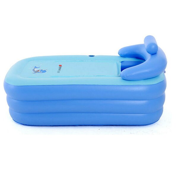 Adult Inflatable Bath Tub Portable SPA Warm Bathtub Blow Up Foldable Travel Bath 