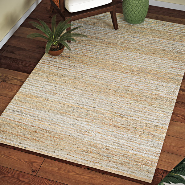 Bayou Breeze Jerlene Hand Woven Beige Area Rug Wayfair
