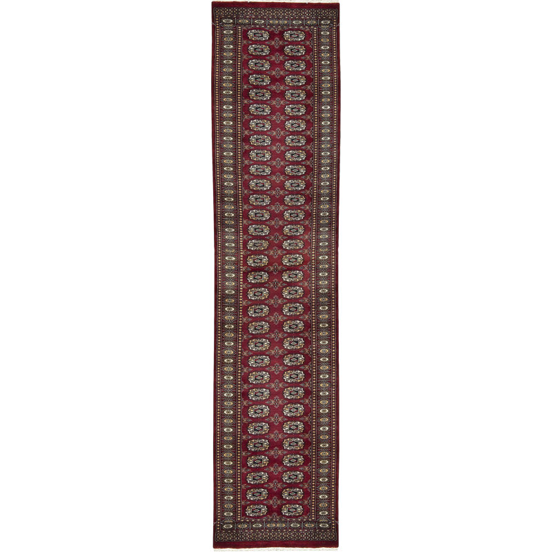 Bokara Rug Co Inc One Of A Kind Mori Handwoven Runner 2 6 X 11 7 Wool Red Area Rug Wayfair